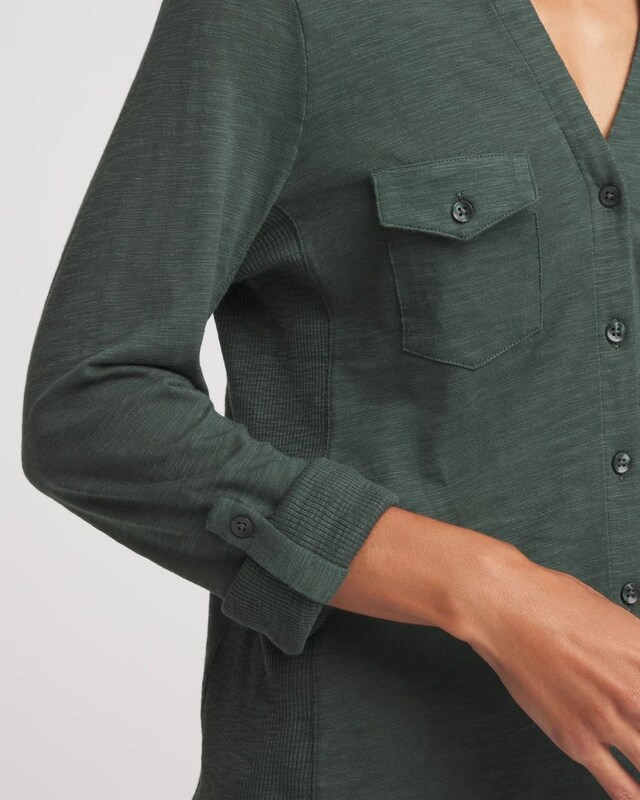 Collared Henley Shirt - image 4